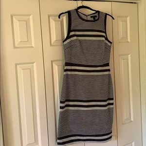 J Crew striped sheath dress